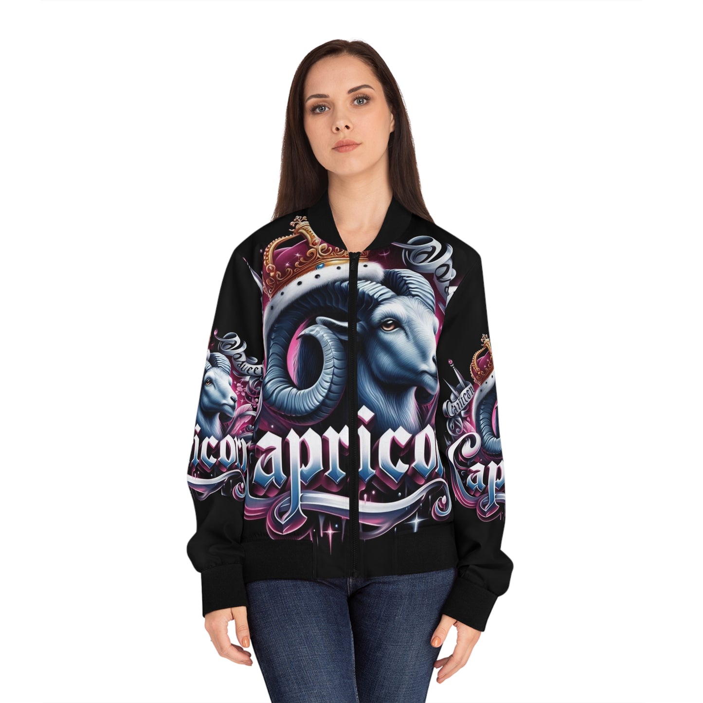 Capricorn Queen Women's Bomber Jacket (AOP)