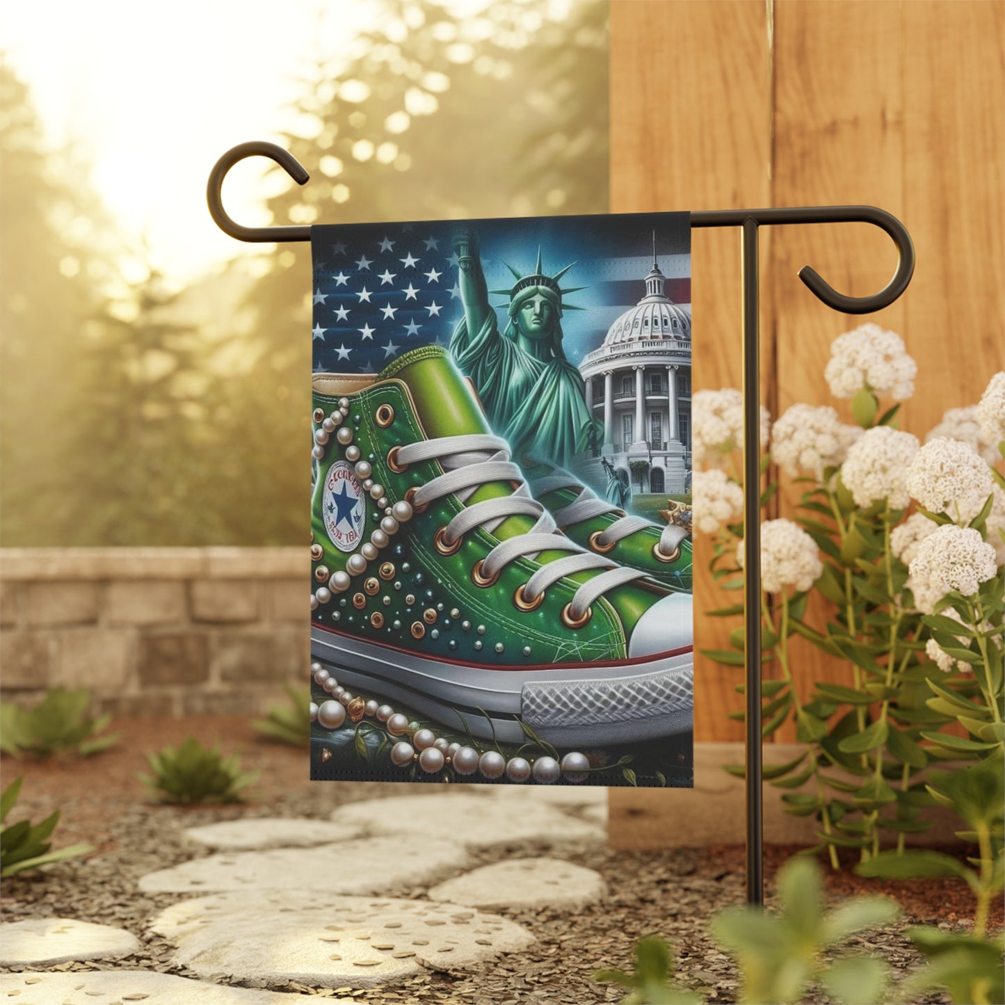 Chucks and Pearls Garden & House Banner