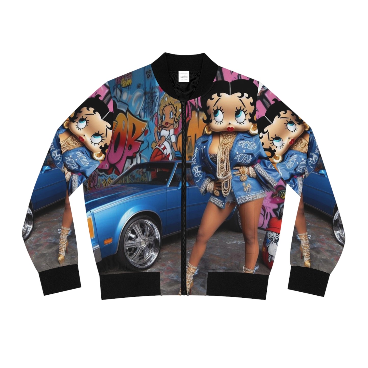 Betty Boop light weight Women's Bomber Jacket (AOP)