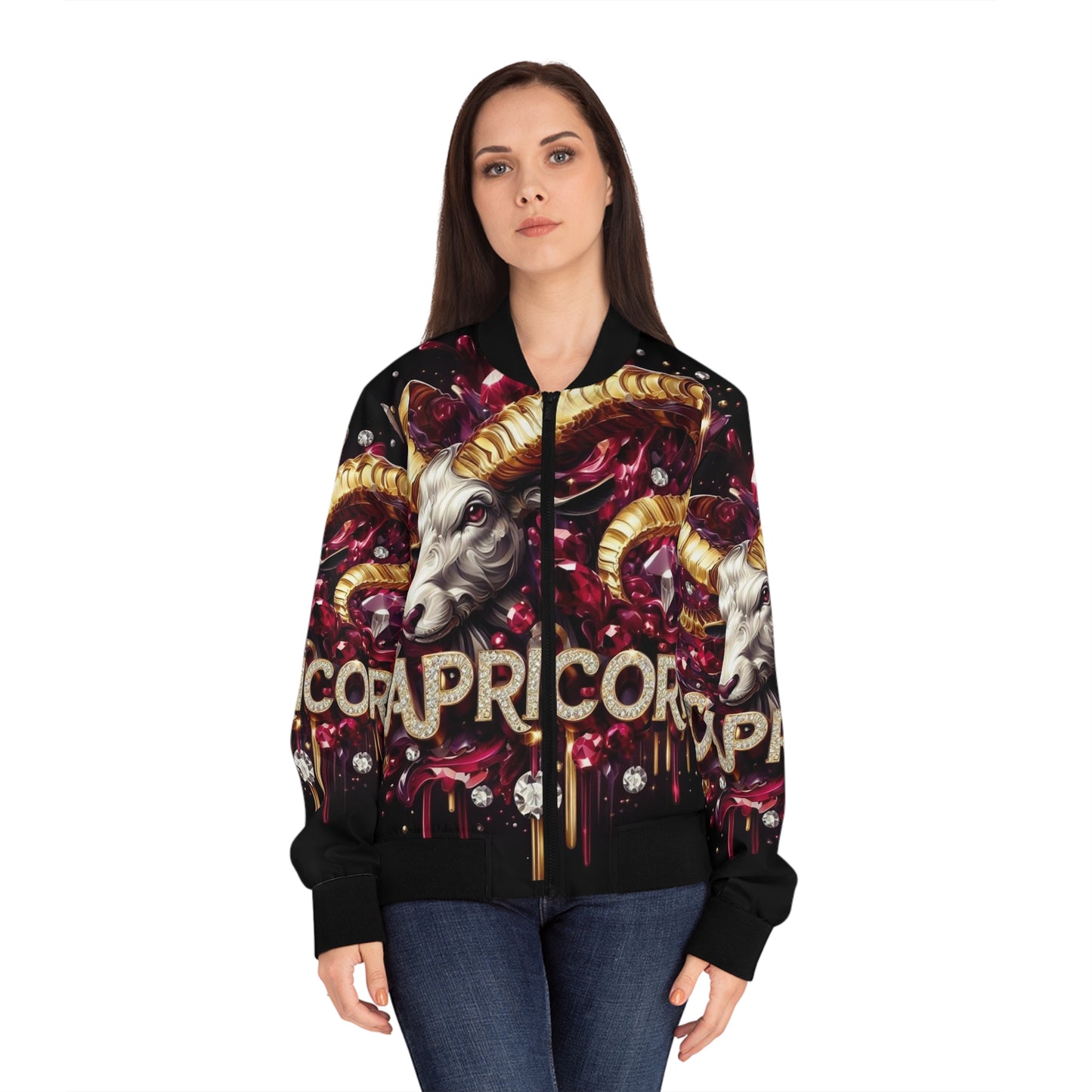 Capricorn light weight Women's Bomber Jacket (AOP)