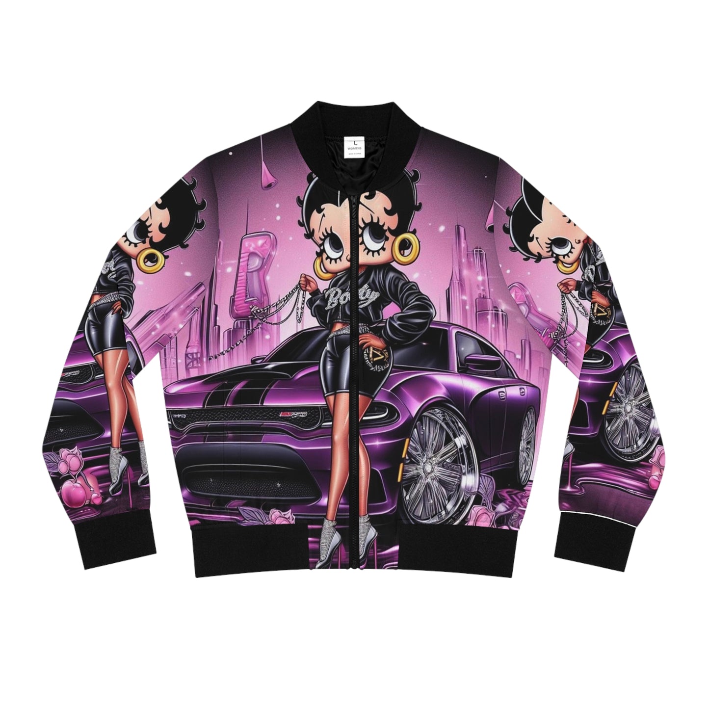 Betty Boop light weight Women's Bomber Jacket (AOP)