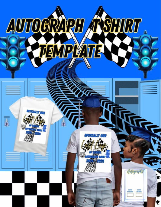 Graduation Autograph T shirt Template