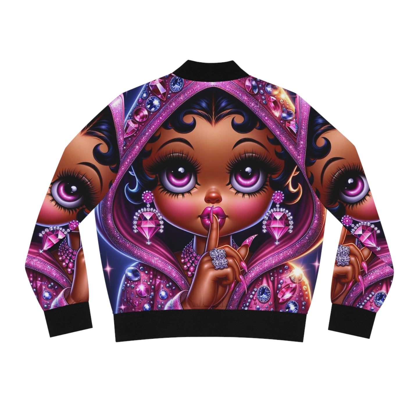 Betty Boop Women's Bomber Jacket (AOP)