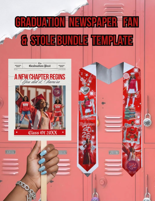 Newspaper Fan & Stole Template