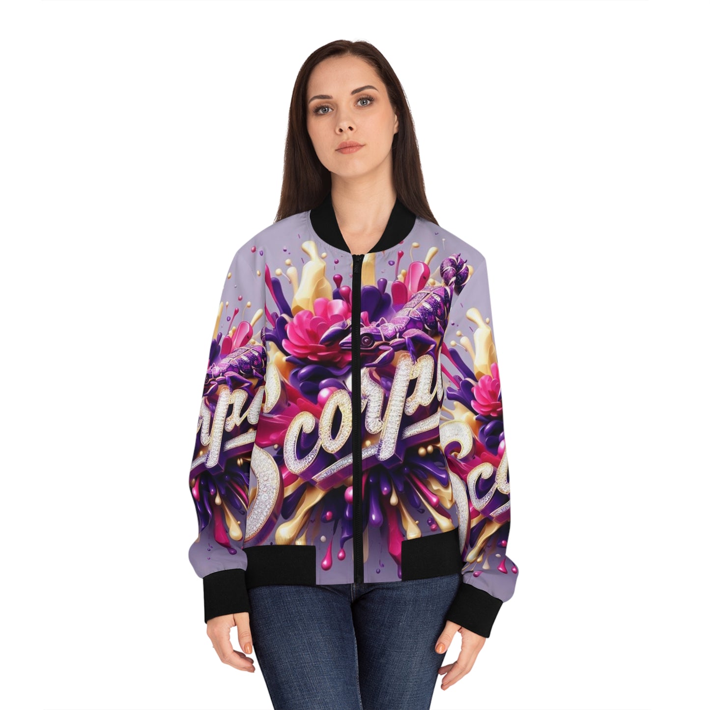 Scorpio Women's Bomber Jacket (AOP)