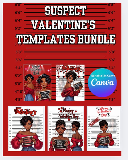 Suspect Valentine’s Day Template Bundles