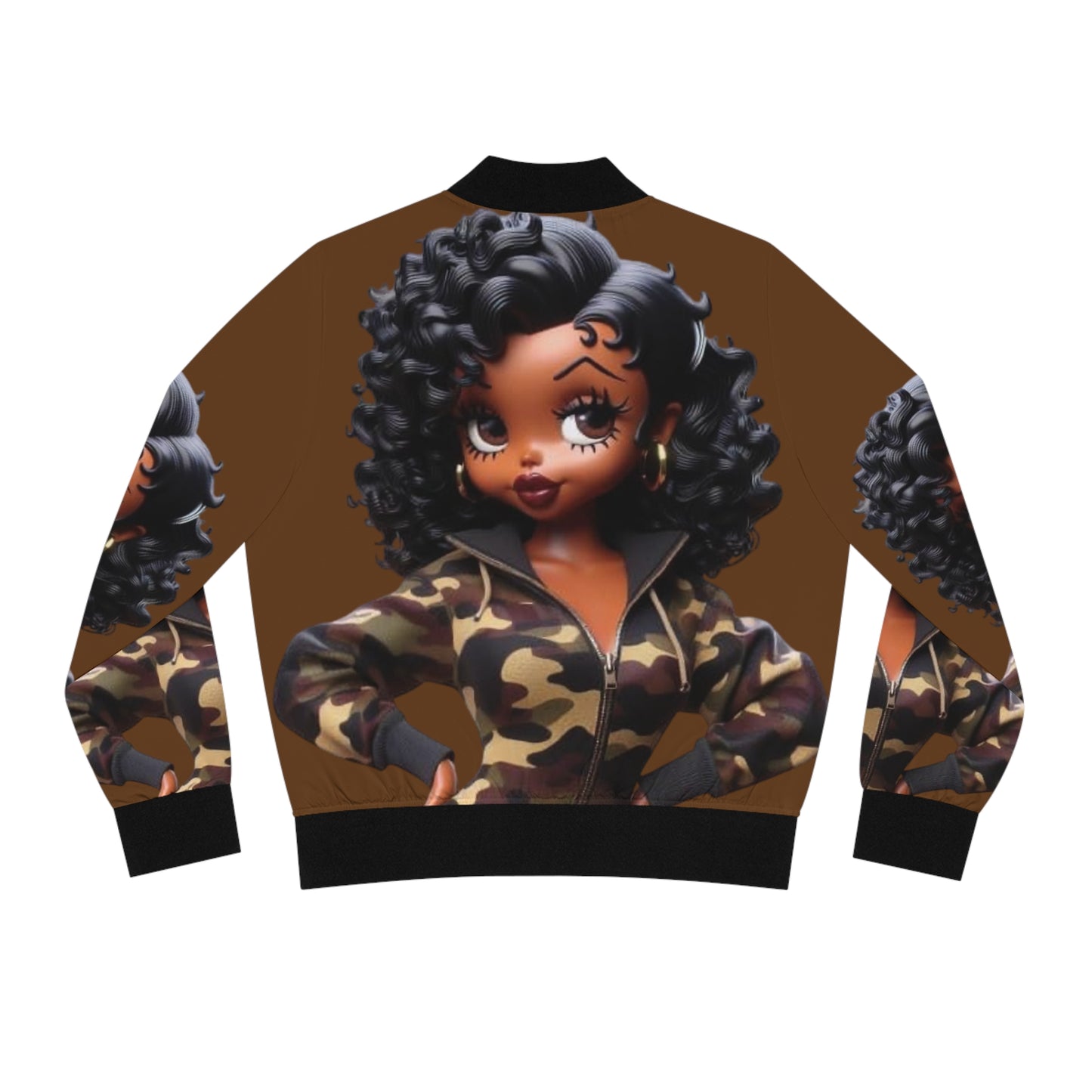 Betty Boop Women's Bomber Jacket (AOP)