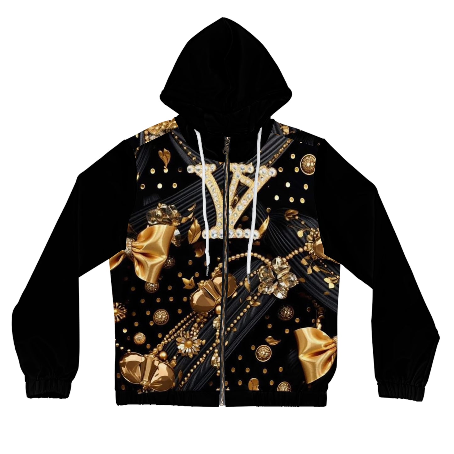 Designer Print Women’s Full-Zip Hoodie (AOP)