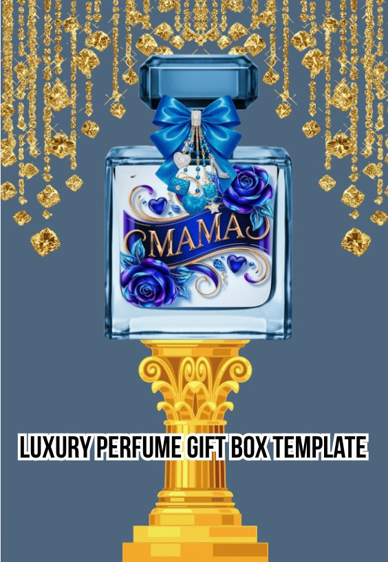Mothers Day Luxury Perfume Gift Box template