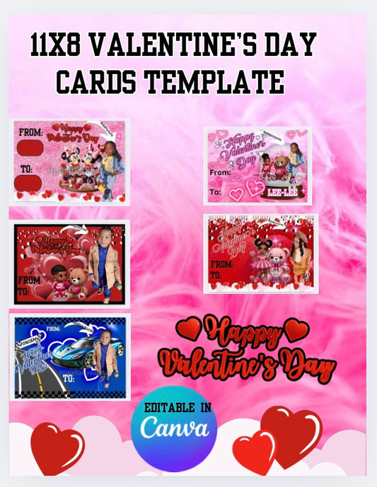 Personalized Valentines Day Card Template( 5)Bundle