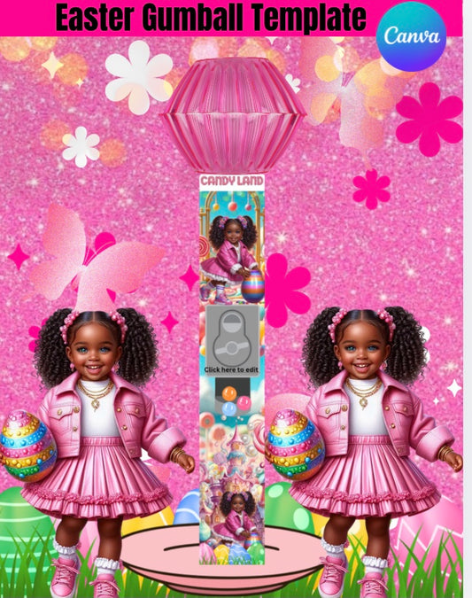 Candy land Gumball Machine Template