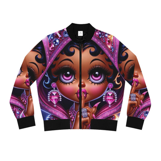 Betty Boop Women's Bomber Jacket (AOP)