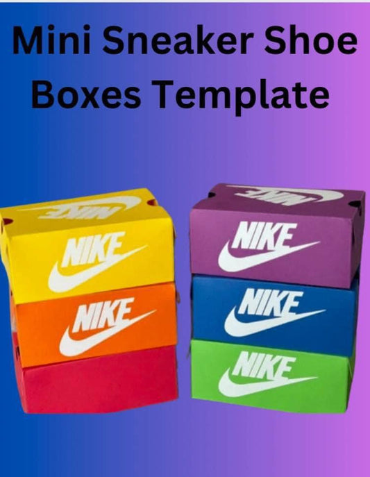 Mini Shoe Box Template