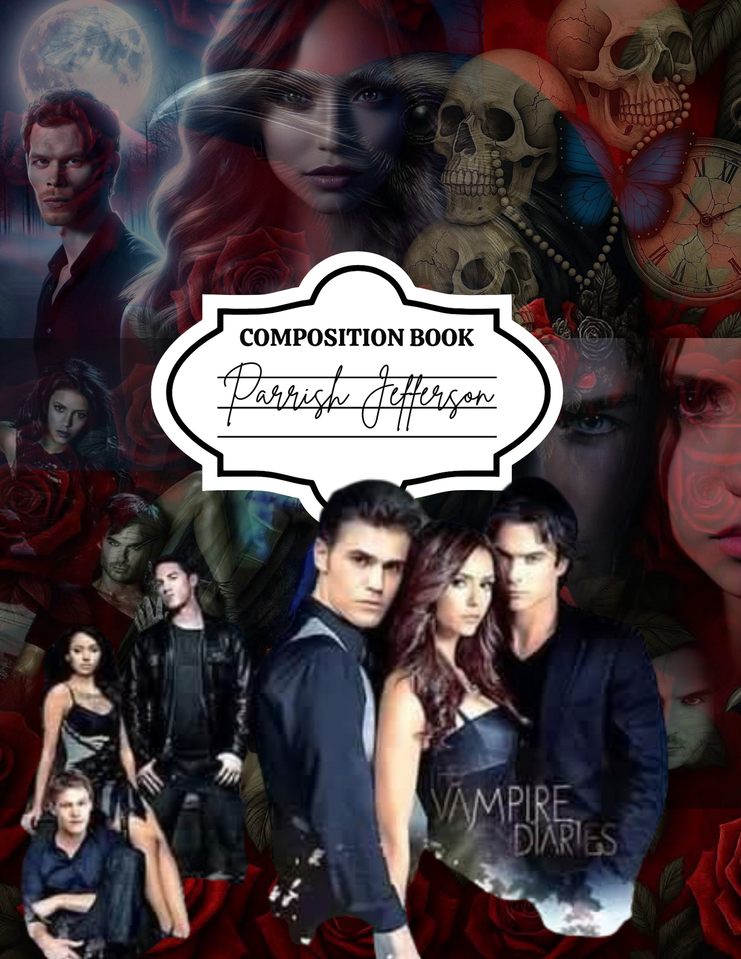 Vampire Diaries Composition Notebook cover