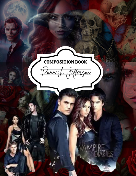 Vampire Diaries Composition Notebook cover