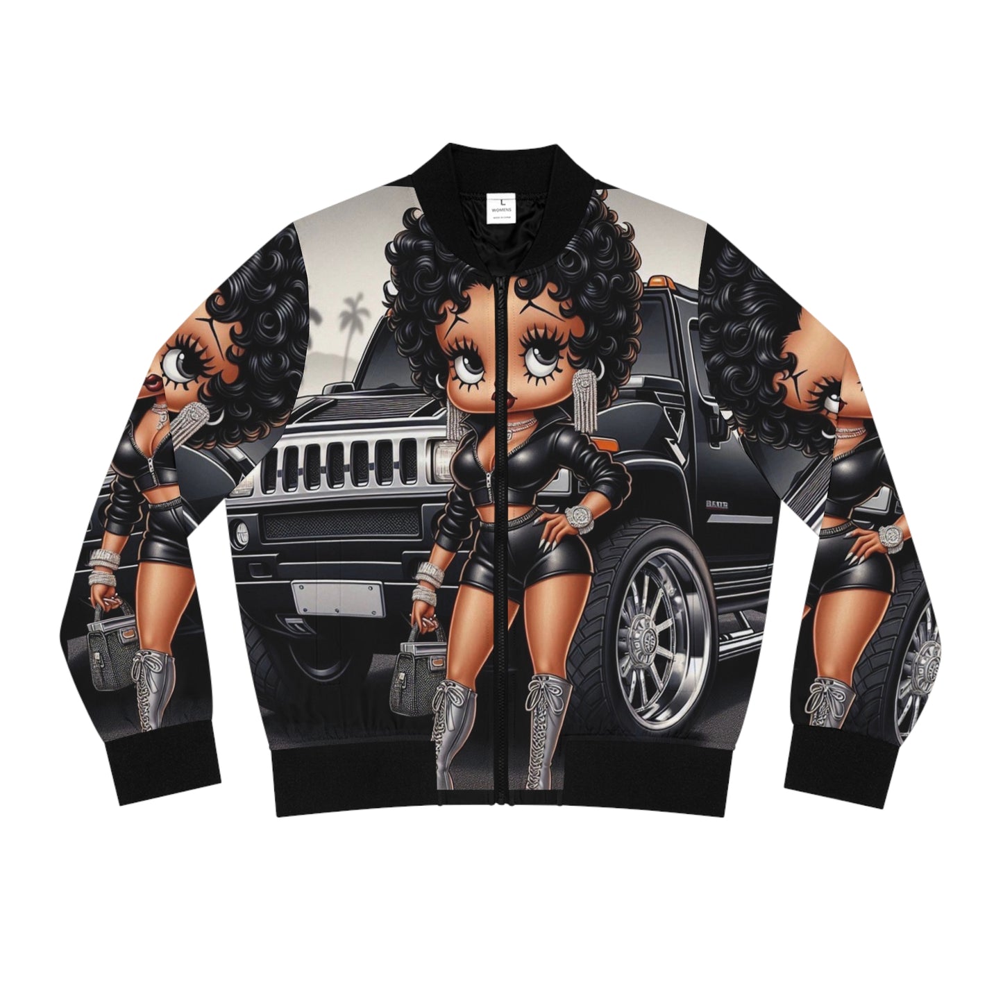 Betty Boop Women's Bomber Jacket (AOP)