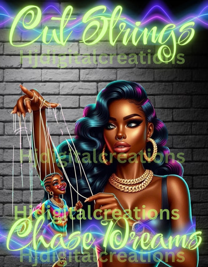 Cut Strings Chase Dreams Digital image( 6) Bundle