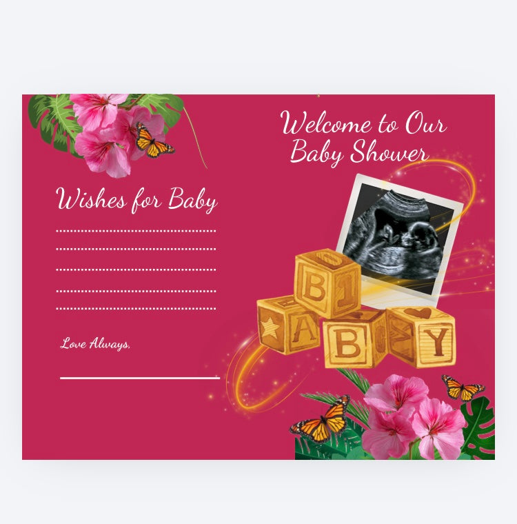 Baby shower Activity Booklet Template
