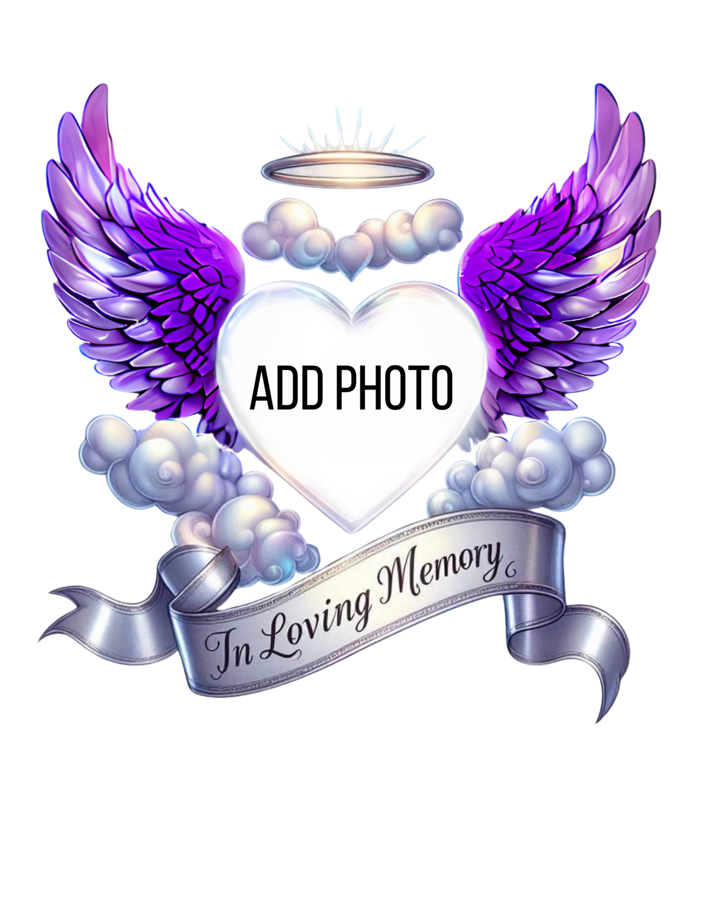 Memorial angel wings Template