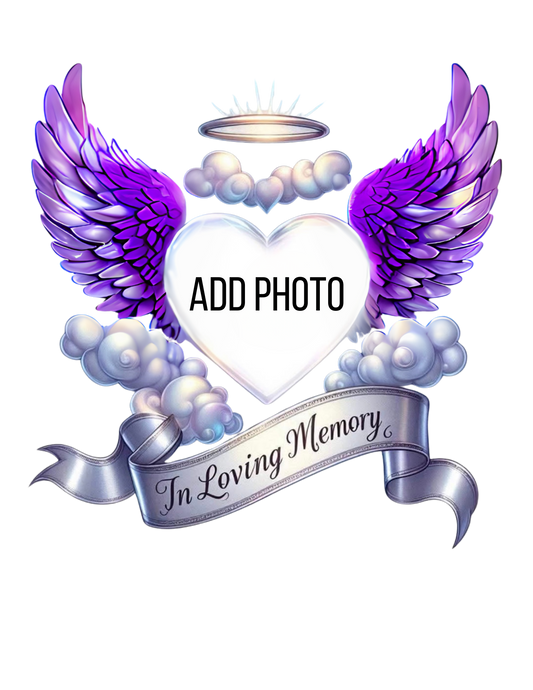 Memorial angel wings Template