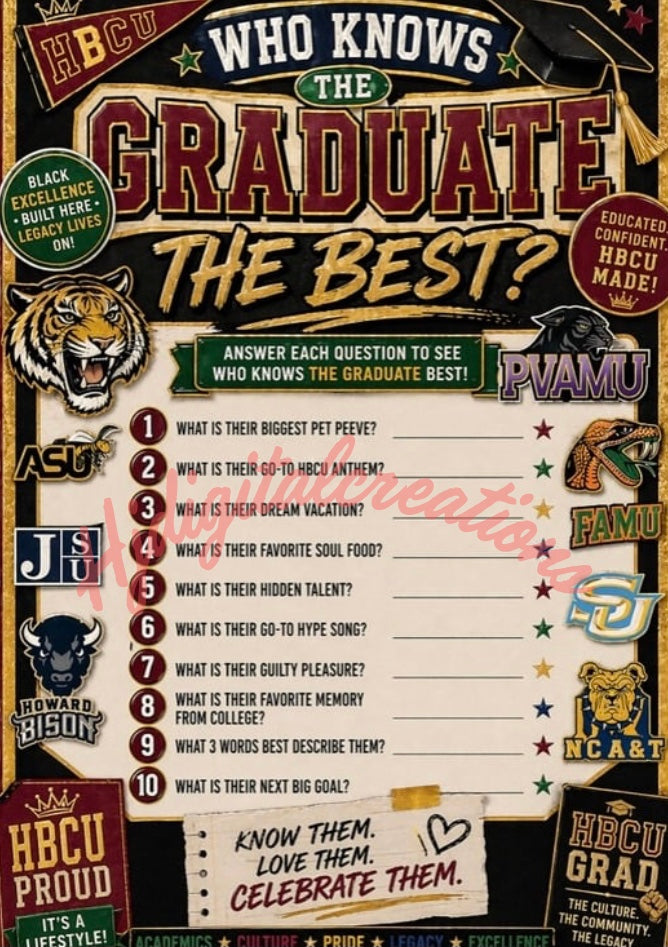Graduation Game Cards Bundle