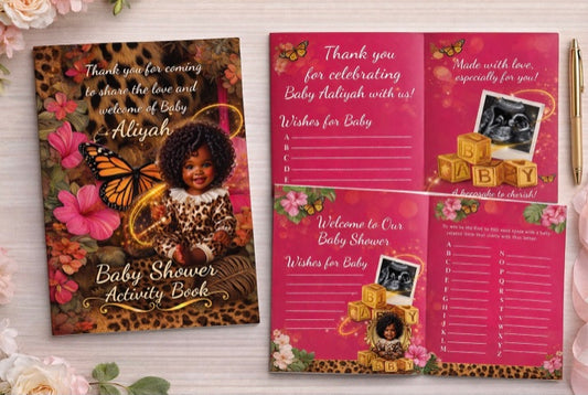 Baby shower Activity Booklet Template