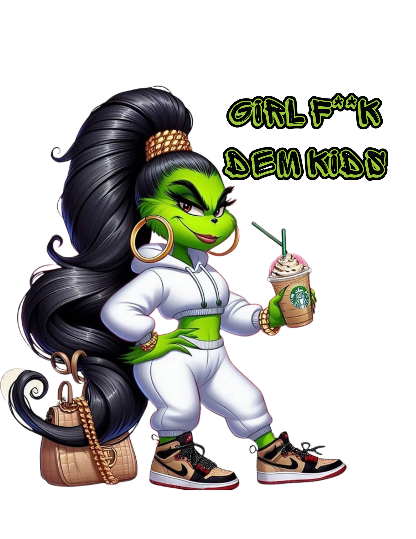 Girl F**k Dem Kids Grinch Png file