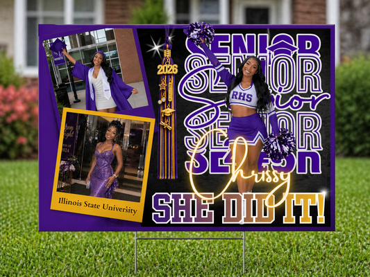 Graduation Yard Sign Template Bundle