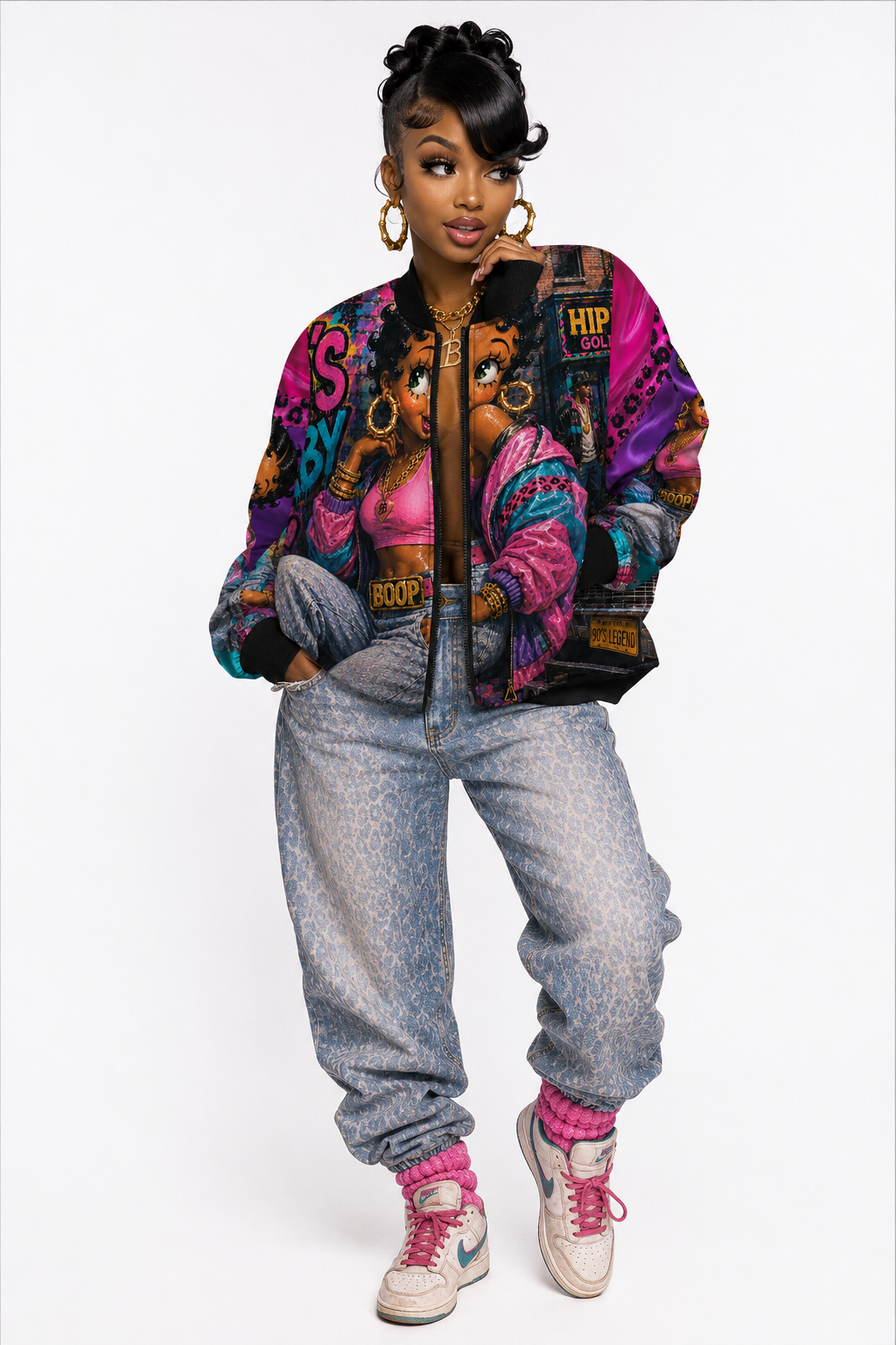 Retro Betty Boop Bomber Jacket