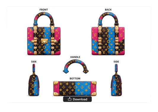 Designer Handbag Gift Bag Template