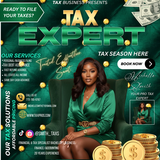 Professional AI Tax Flyer Photo Shoot With Flyers