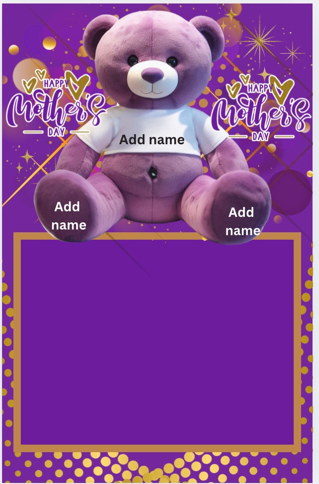 Moma  Bear Jumbo Gift Card Template Bundle