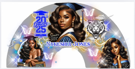 Clack fan Class of 2025 graduation fan template
