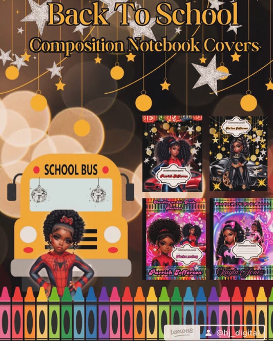 Composition Notebook Covers Template