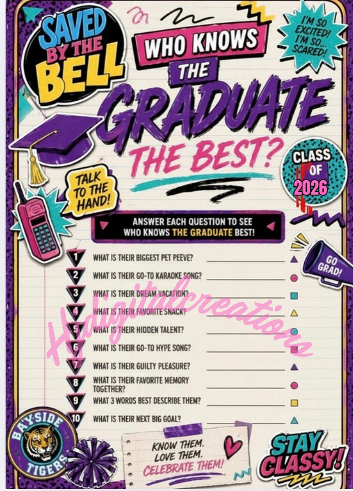 Graduation Game Cards Bundle