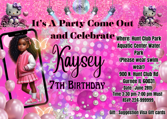 Kid’s Birthday invitation template