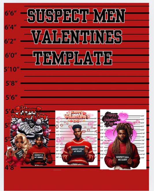 Suspect Men Valentines Template Bundle (10)