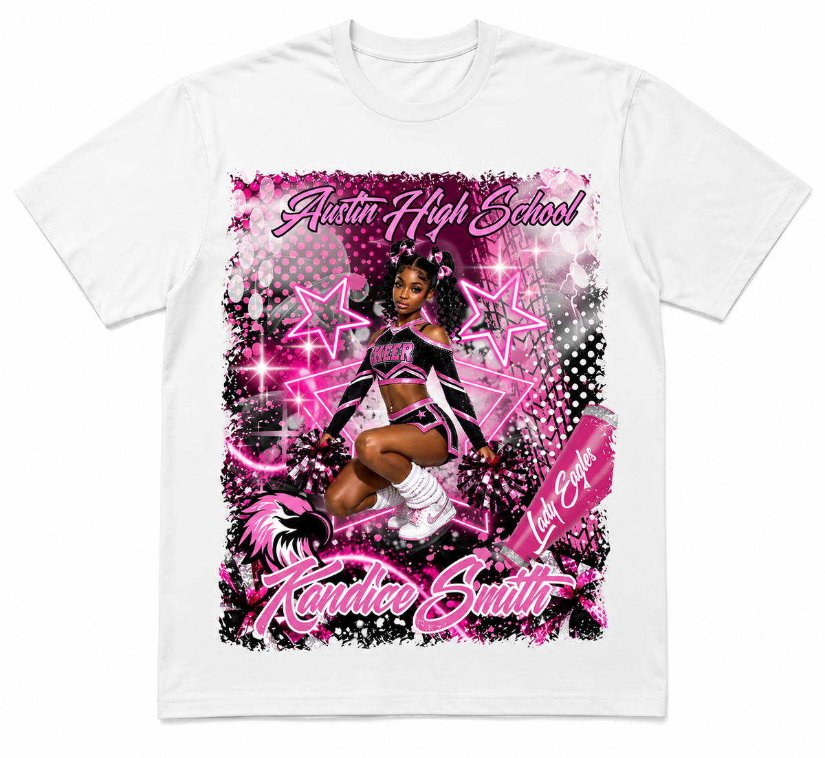 Cheerleader T Shirt Template