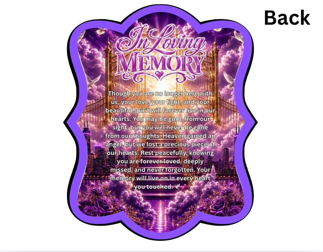 Memorial Fan Template