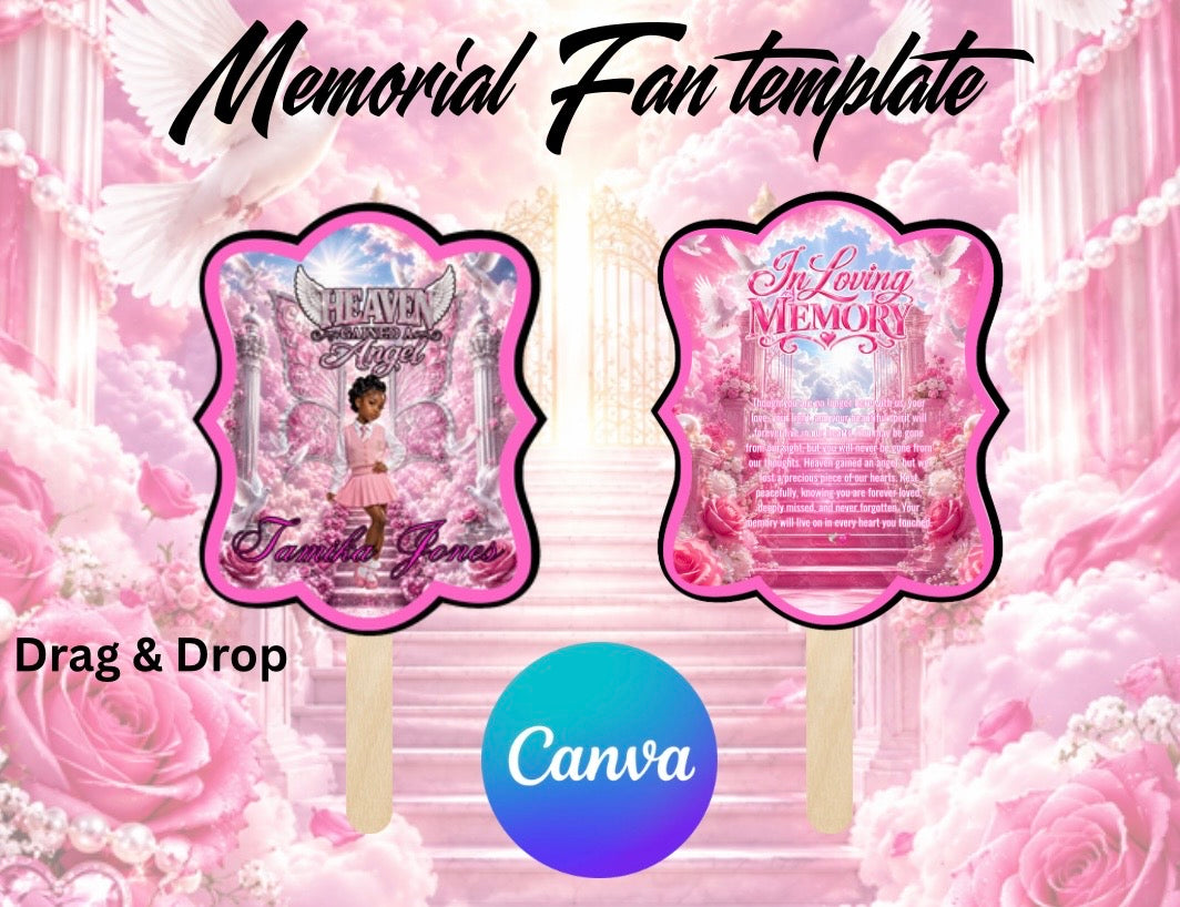 Memorial Fan Template