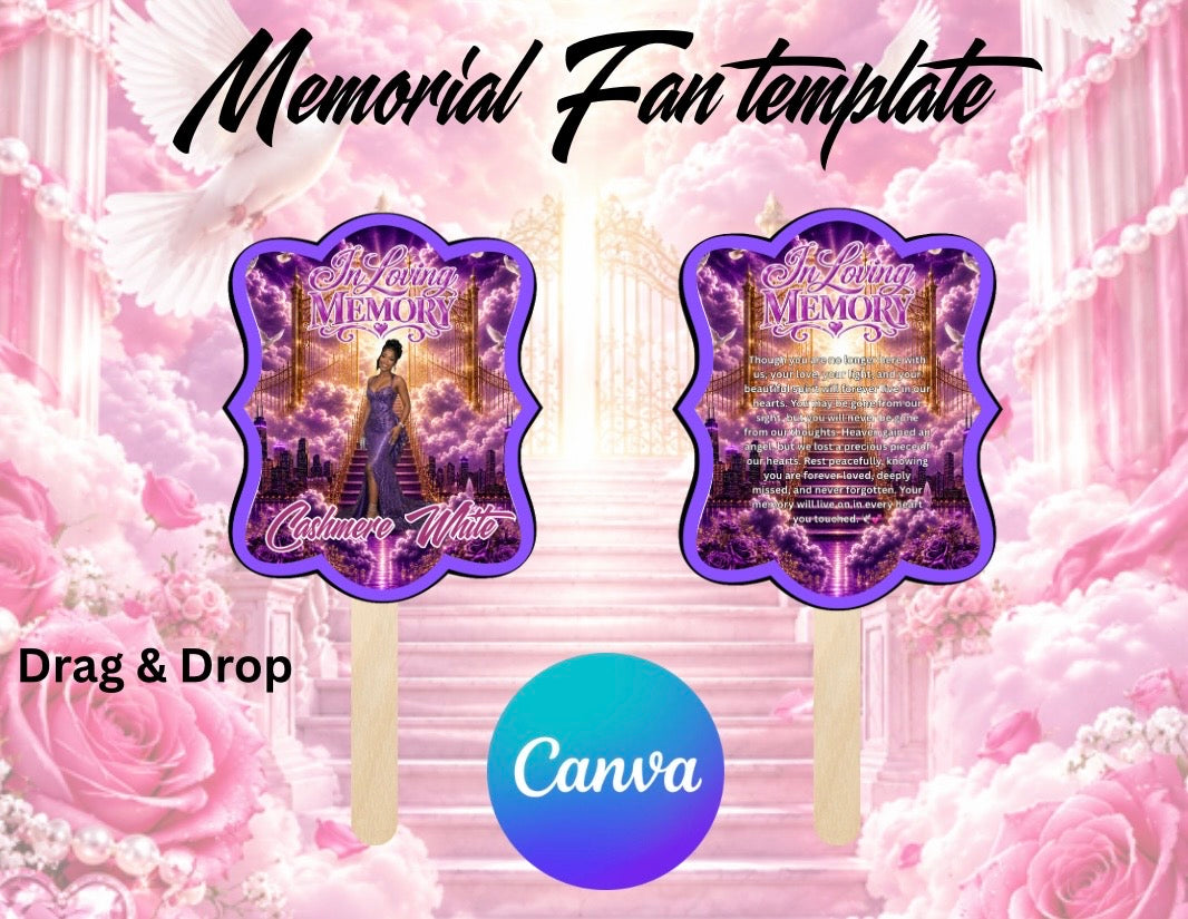 Memorial Fan Template
