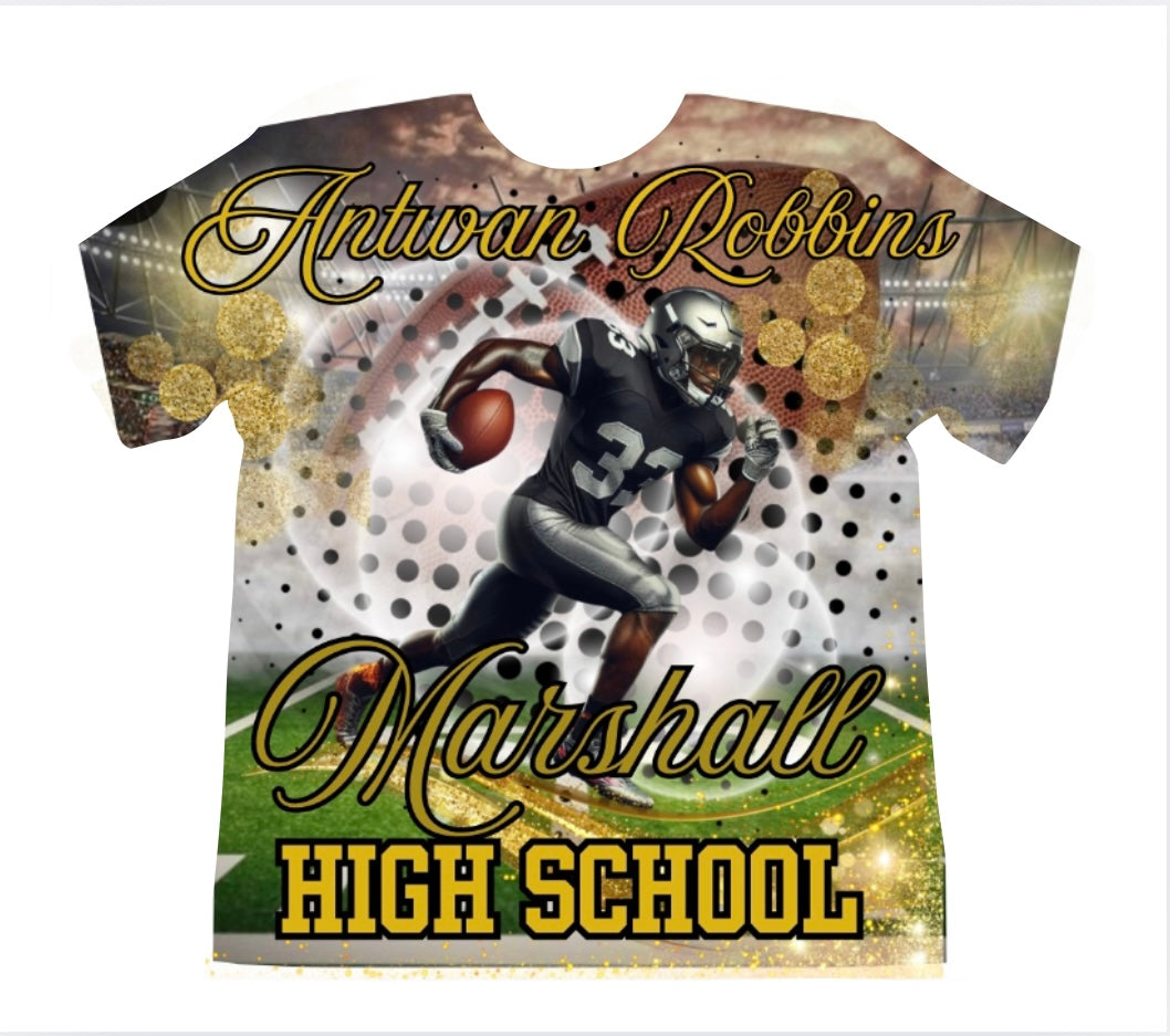 Football 3D AOP Shirt Template