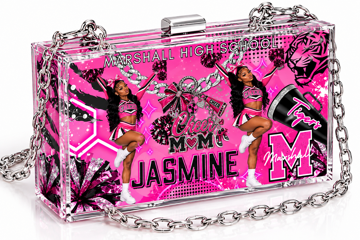 Cheerleader Acrylic Handbag Template
