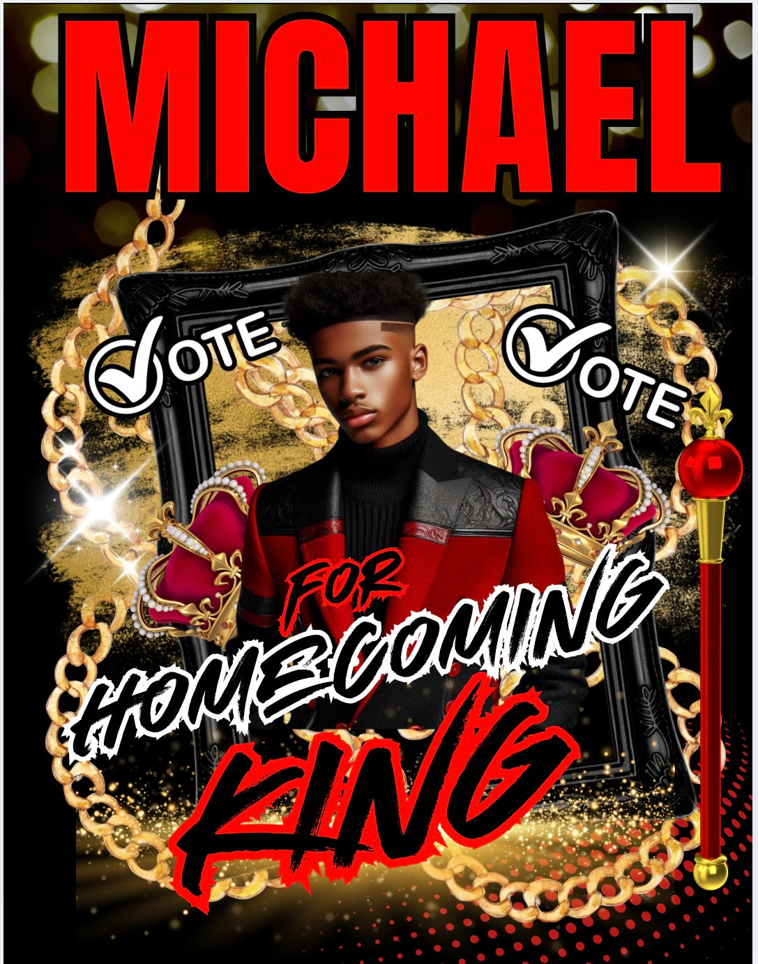 Homecoming King Flyer Template