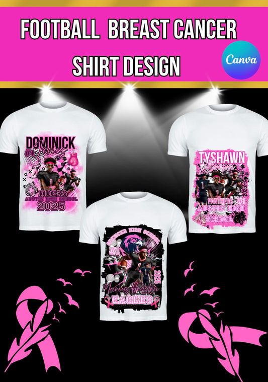 Football Cancer T shirt Template