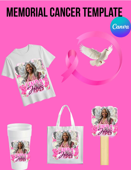 Memorial Cancer Template Bundle