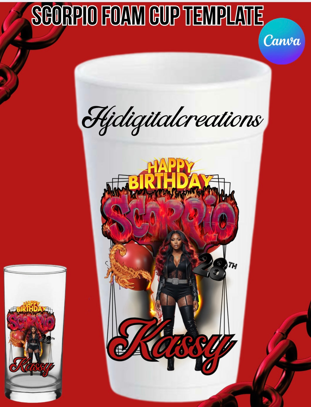 Scorpio Cup Template