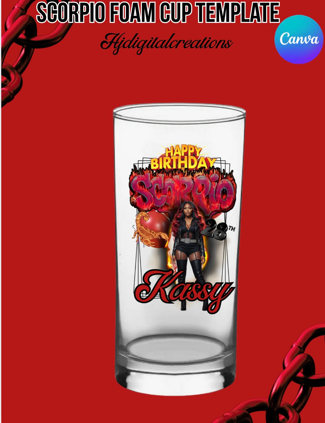 Scorpio Cup Template