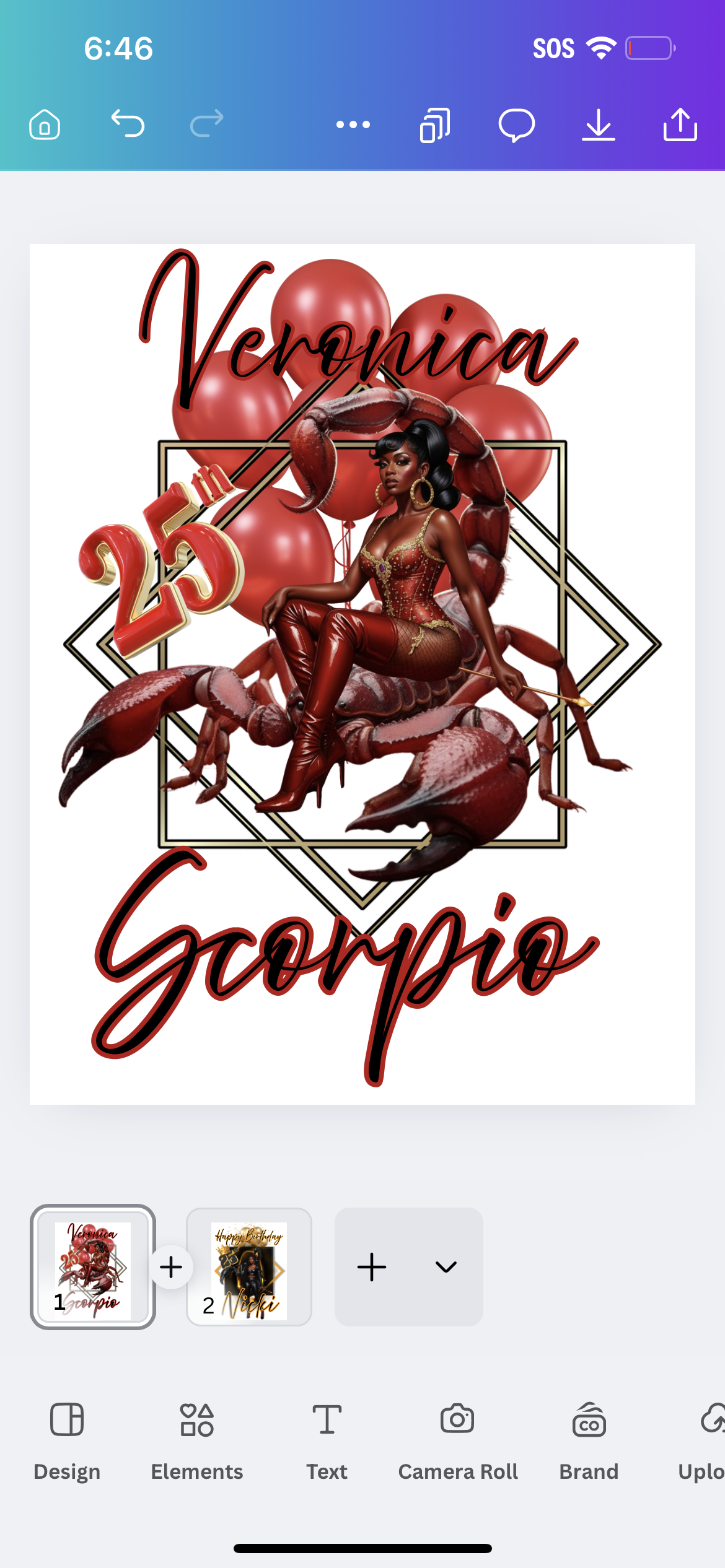 Scorpio Cup design