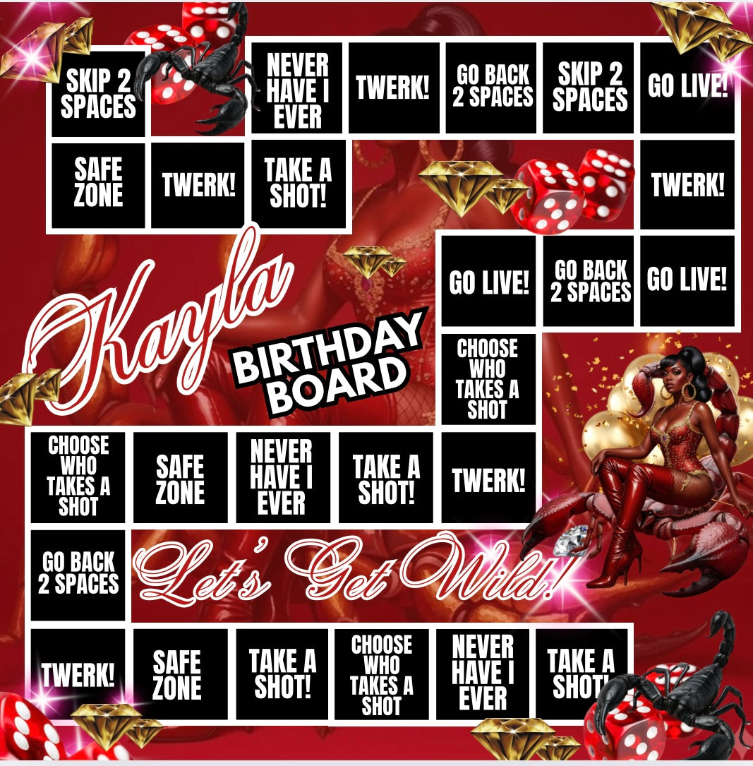 Scorpio Birthday Board and cup set